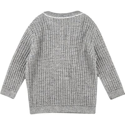 Mini boys grey knitted jumper